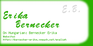 erika bernecker business card